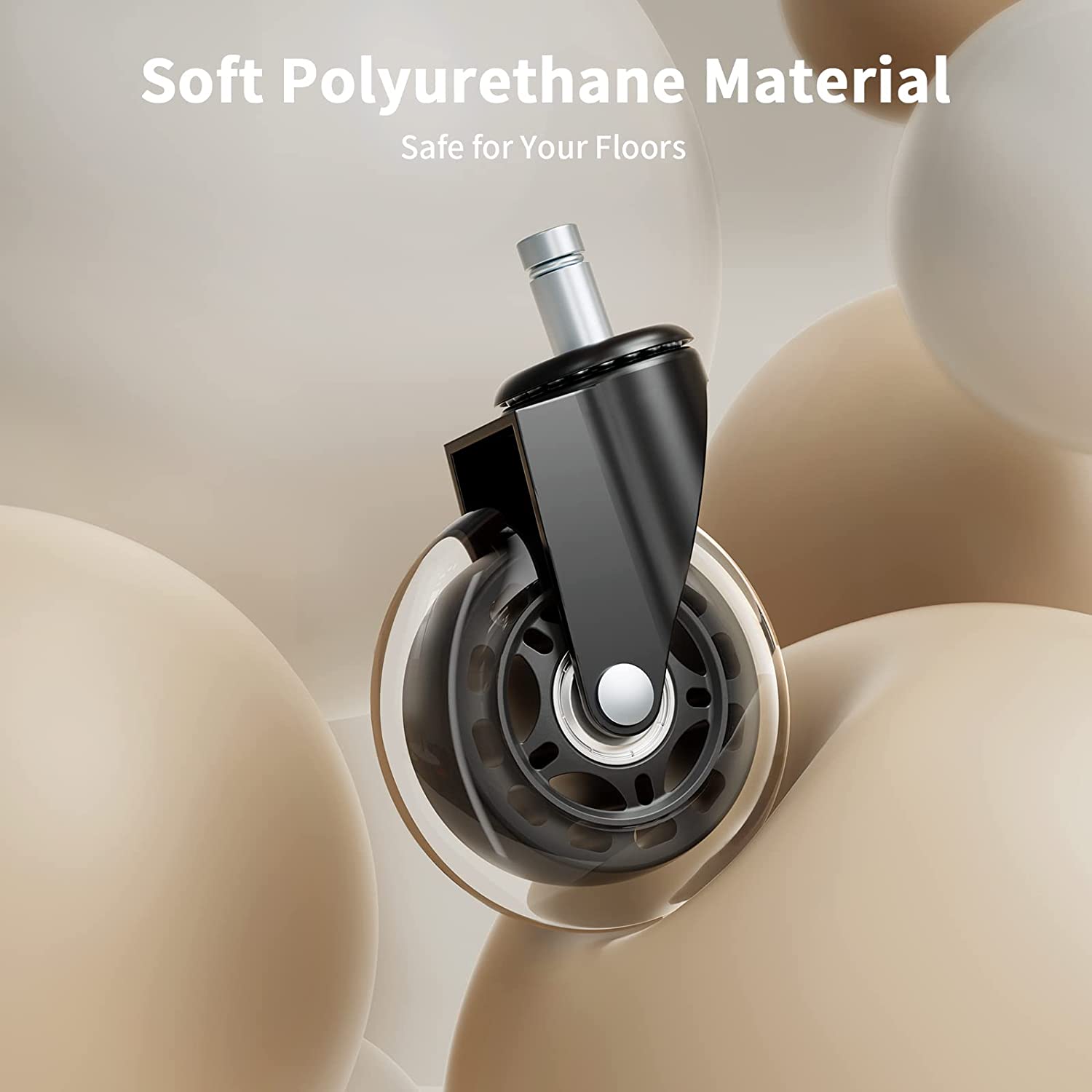 Polyurethane best sale chair casters