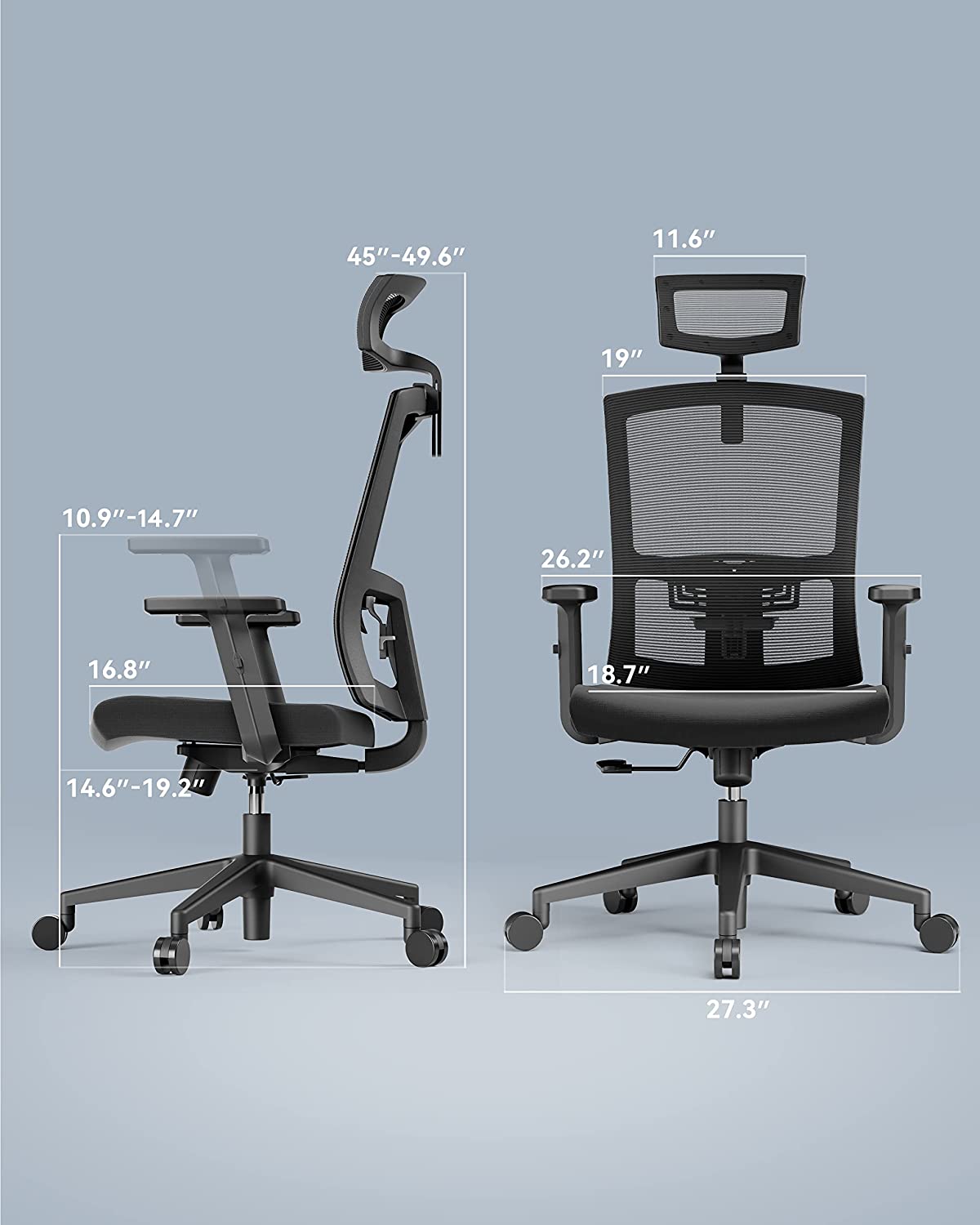 Lumbar ergonomic 2024 office chair